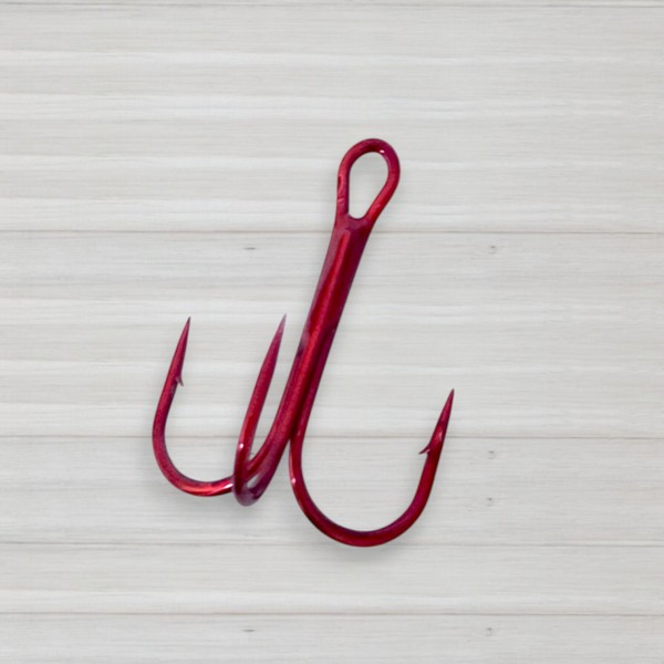 Гачки трійники Siweida Carbon Hooks Red, 30шт/уп, № 1/0